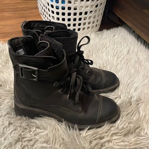 Timberland black lace up boots
